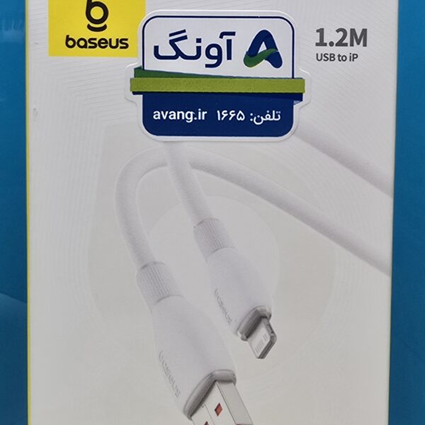 کابل شارژ بیسوس مدل Pudding Series طول ۱.۲ متر USB به لایتنینگ