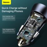 شارژر فندکی 40 وات بیسوس مدل Golden Contactor Pro Dual