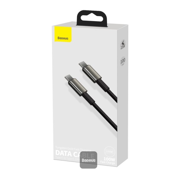 کابل 1 متری Type-c به Type-c بیسوس مدل Tungsten Gold