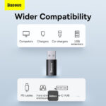 مبدل مینی OTG سری Ingenuity بیسوس از USB-A 3.1 به Type-C