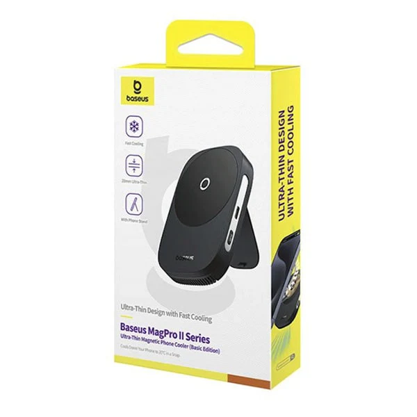 فن خنک کننده و شارژر وایرلس 15 وات بیسوس-مدل Mag pro II
