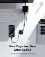 کابل 1 متری USB-C به USB-C بیسوس 60وات مدل Free2Pull Mini