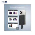 پاوربانک بیسئوس مدل Magnetic Mini Wireless-ظرفیت 10000 میلی آمپر-30 وات